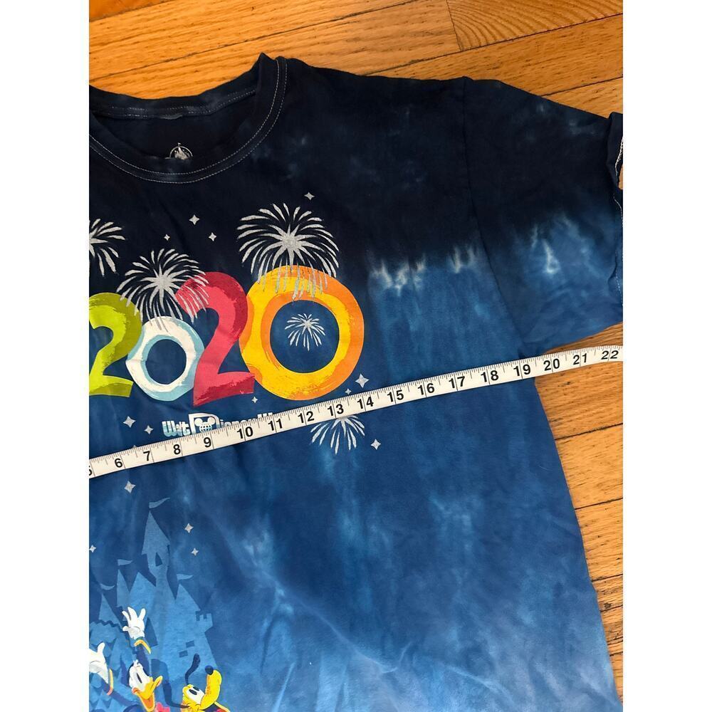 Adult Size L Disney World Blue Tie-Dye T-shirt 2020 Mickey Minnie - Picture 5 of 6